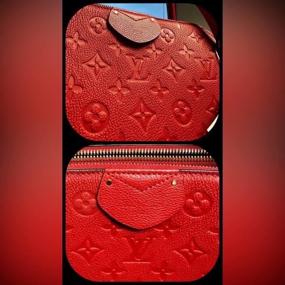 Louis Vuitton Empriente Marais MM Monogram Red Cerise Handbag Satchel Poignant - Picture 15 of 16